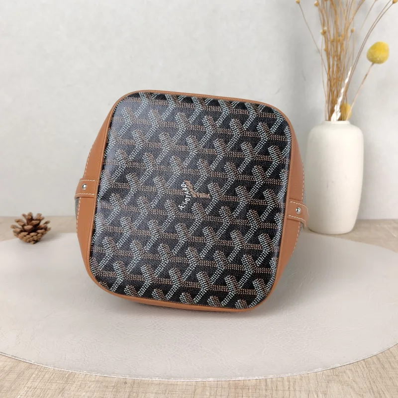 GOYARD Crossbody Bag Petit Flot Brown PVC Small 17 × 14.5 × 23 cm — cover view 5 of 5