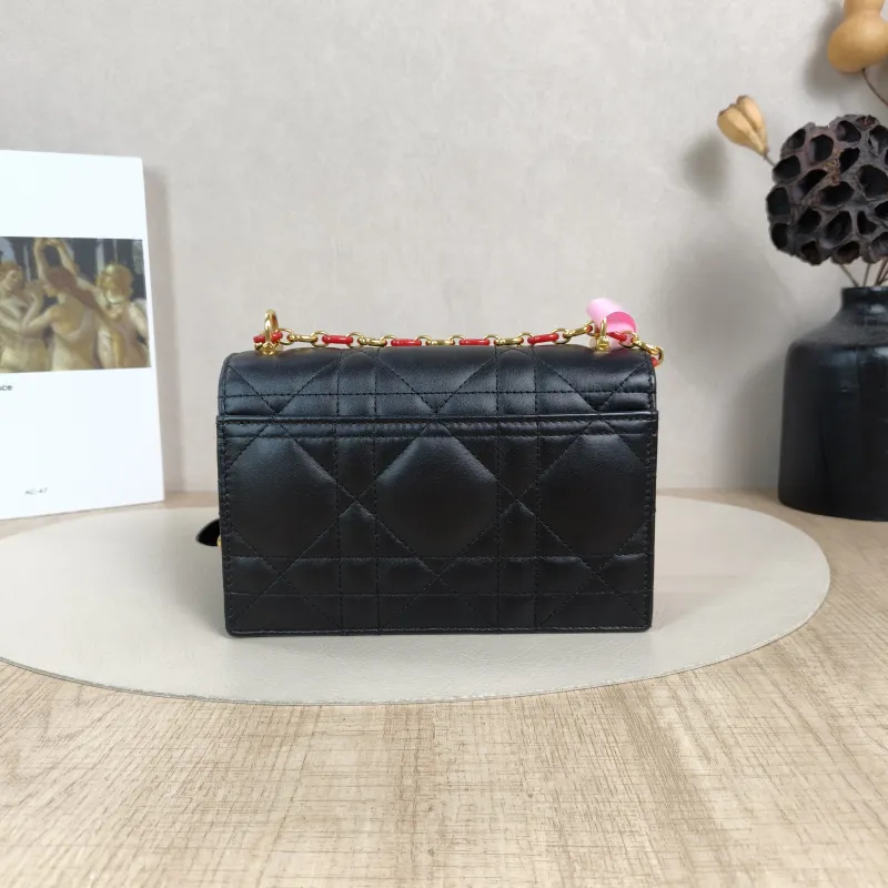 DIOR Crossbody Bag Miss Caro Chain Bag Black Lambskinmini18 × 5.5 × 12 cm — cover view 2 of 6