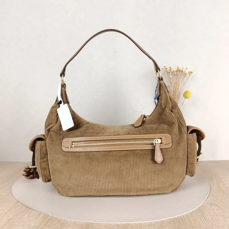 Miumiu Shoulder Bag Pocket Brown Large 32 × 9 × 28 cm — cover view 3 of 5