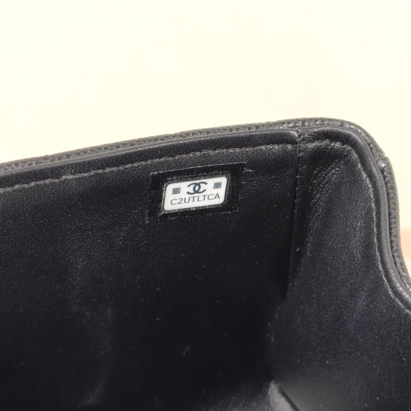 Chanel Crossbody Bag Box Black Grained Calfskin 15 × 7 × 10.5 cm — detail view 8 of 12