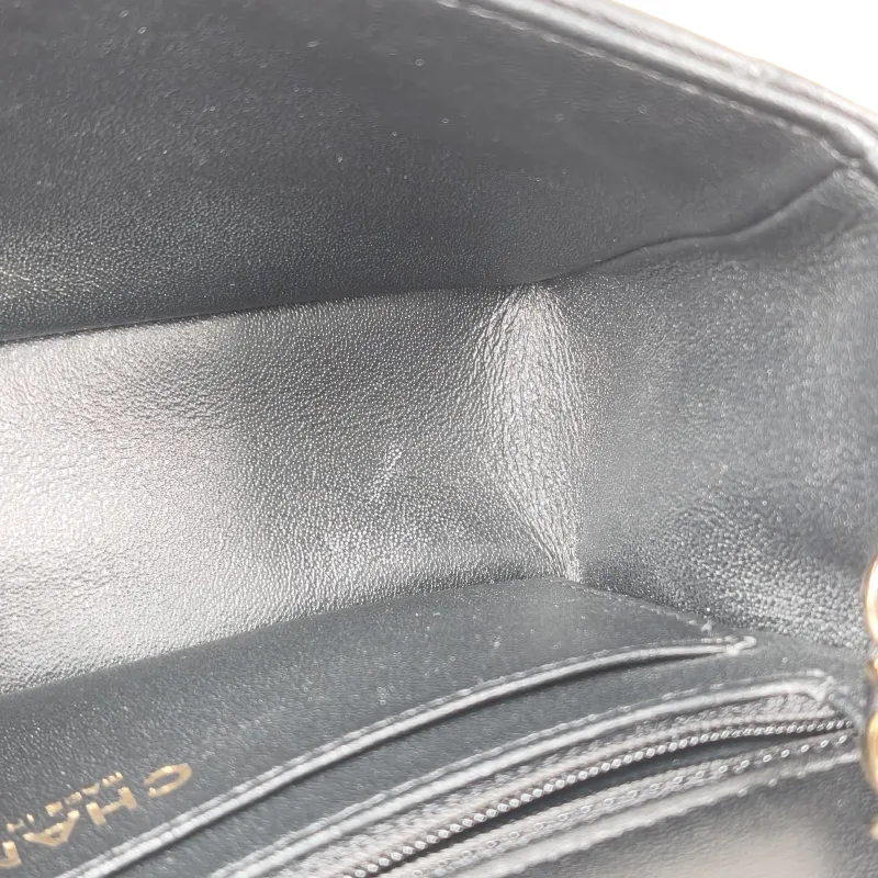 Chanel Crossbody Bag Classic Flap Large Mini CF Mini Black SL ambskin mini 20 × 6 × 12 cm — detail view 9 of 12