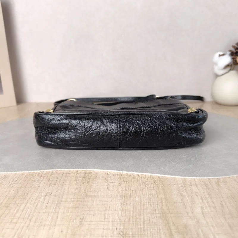 BALENCIAGA Shoulder Bag Black Lambskin 23 × 5 × 14.5 cm — cover view 5 of 6