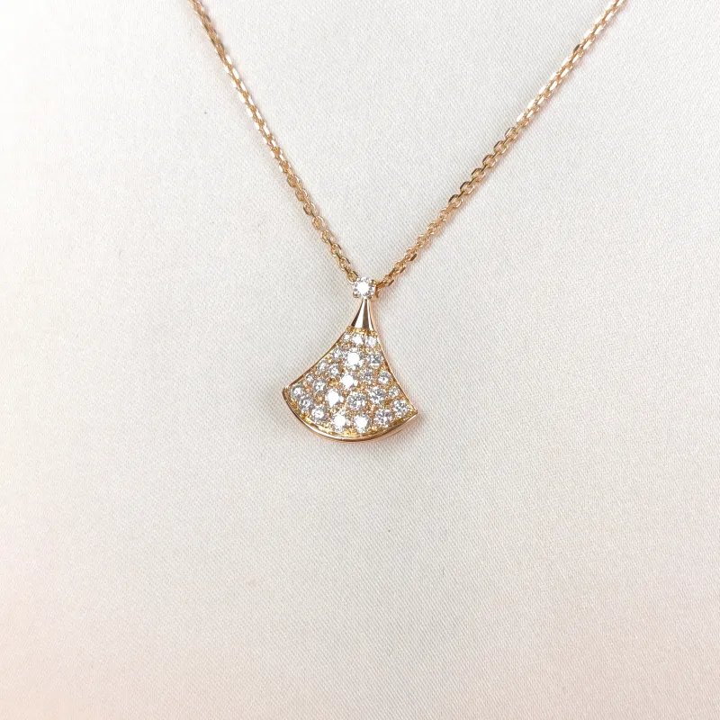 Bvlgari Necklace Divas' Dream Pavé Diamond Rose Gold Diamond18KR ose Gold Small 43cm — cover view 5 of 9