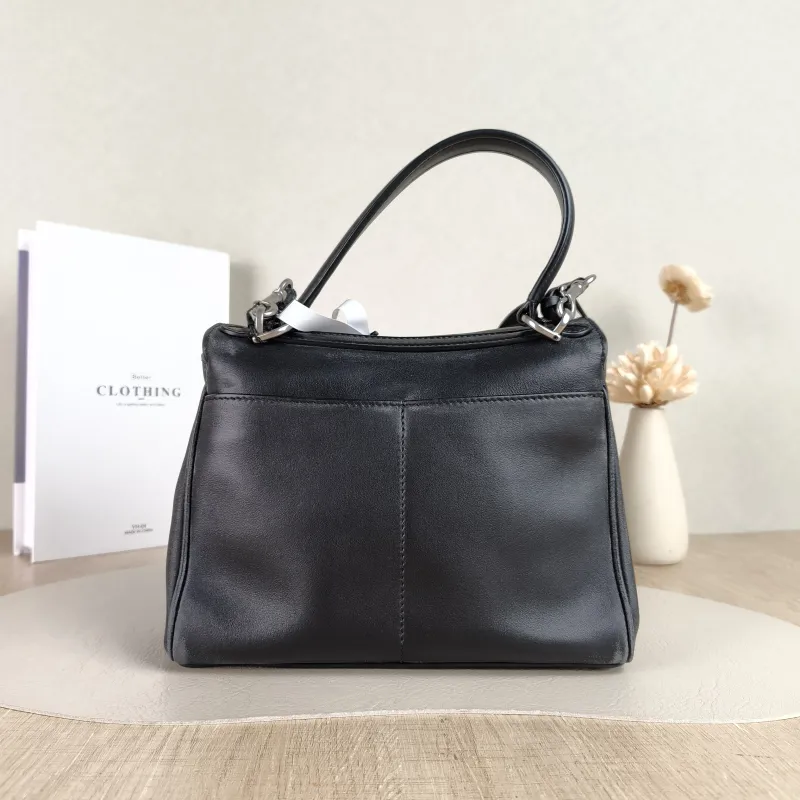 BALENCIAGA Crossbody Bag RODEO Black Calfskin Mini 23 × 10 × 17 cm — cover view 4 of 5