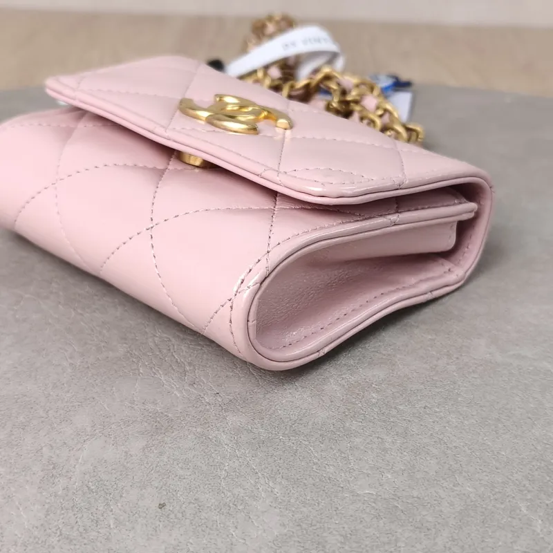 Chanel Crossbody Bag CF Crossbody Bag Pink Calfskin Mini 11 × 3 × 9 cm — detail view 1 of 11