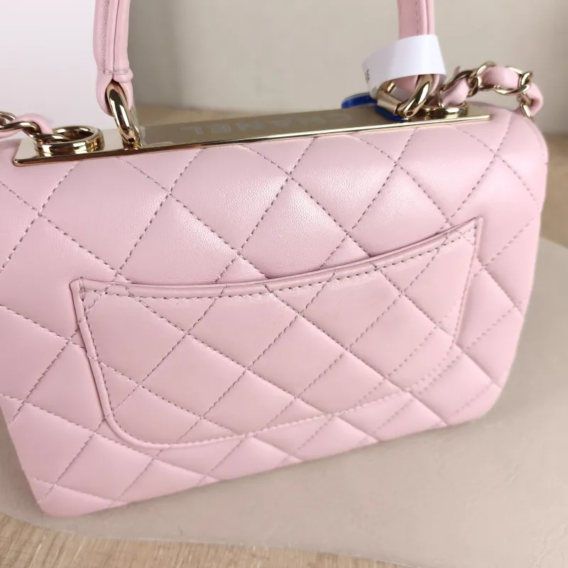 Chanel Crossbody Bag Trendy CC Pink Lambskin Mini 19.5 × 8 × 14.5 cm — detail view 1 of 15