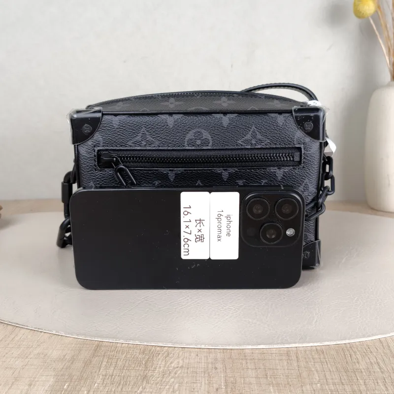 Louis Vuitton Crossbody Bag SOFT TRUNK Box Eclipse PVC Mini 18.5 × 8 × 13 cm — cover view 2 of 6