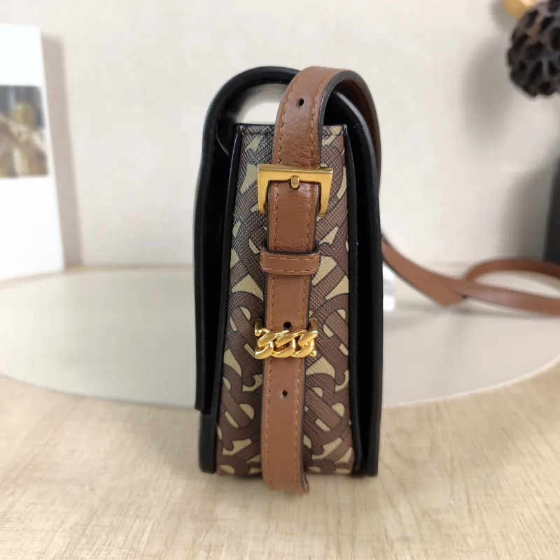 BURBERRY Shoulder Bag Shoulder Bag Brown Canvas One Size 19.5 × 7.5 × 16 cm — detail view 4 of 11