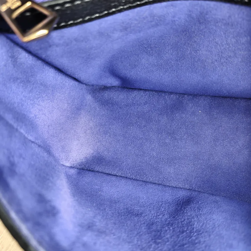 Louis Vuitton Crossbody Bag Diane Baguette Bag Black Monogram Empreinte Embossed Calfskin Small 24 × 9 × 15 cm — detail view 2 of 12