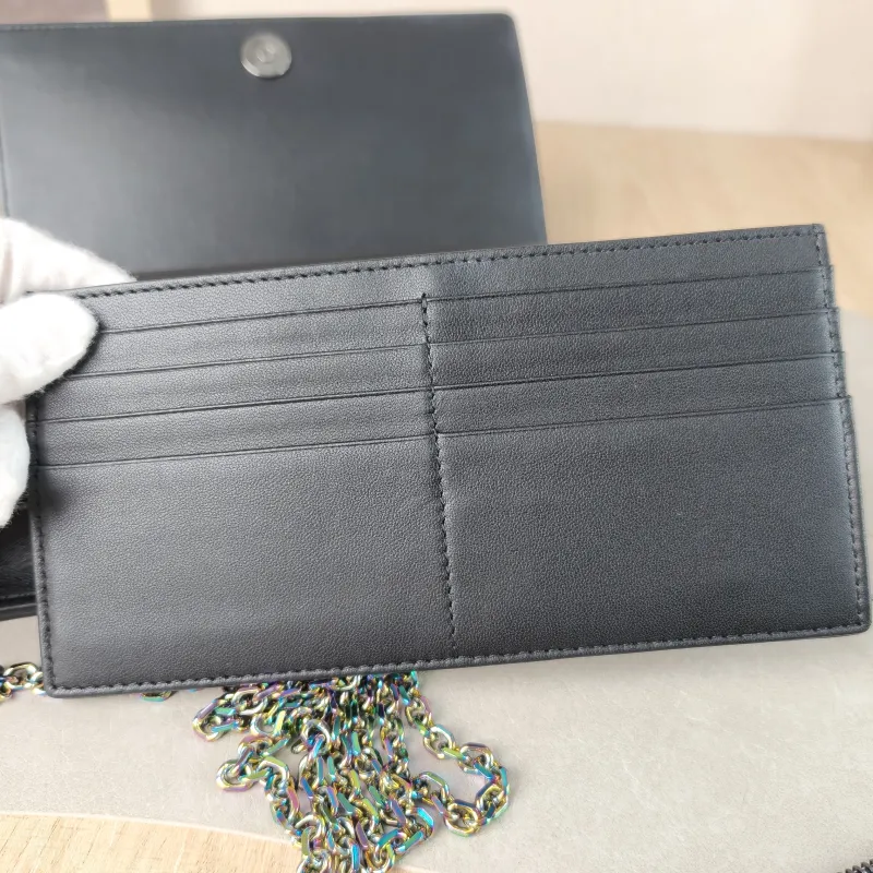 DIOR Shoulder Bag Chain Shoulder Crossbody Bagwoc Black Lambskin One Size 21.5 × 4 × 12.5 cm — detail view 9 of 15