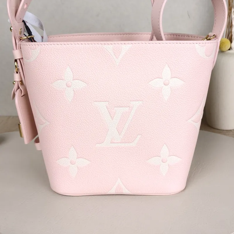 Louis Vuitton Top Handle Bag ALL IN BB · White Empreinte Embossed Calfskin Monogram BB18 × 12 × 16 cm — detail view 8 of 12