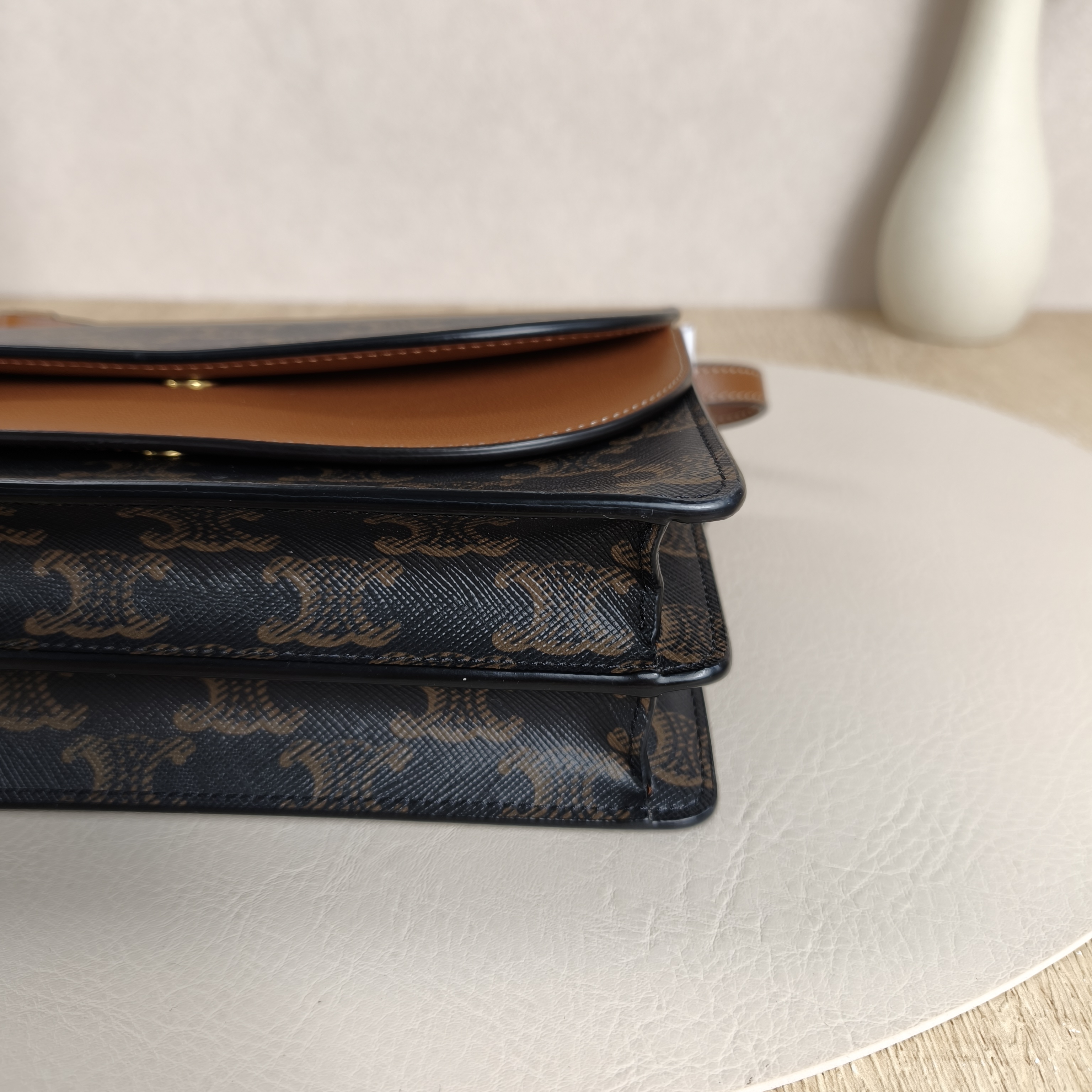 CELINE Crossbody Bag TRIOMPHE Clutchwoc Monogram PVC20 × 6 × 12 cm — cover view 7 of 11