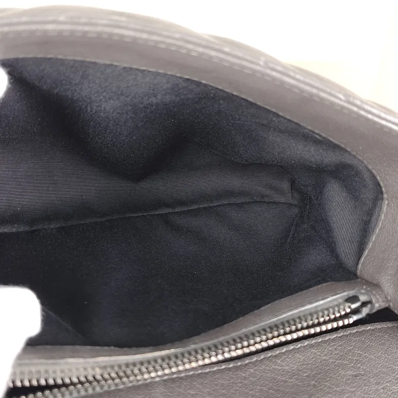 SAINT LAURENT Shoulder Bag COLLEGE Dark Grey Lambskin Medium 24 × 6.5 × 17 cm — detail view 1 of 13
