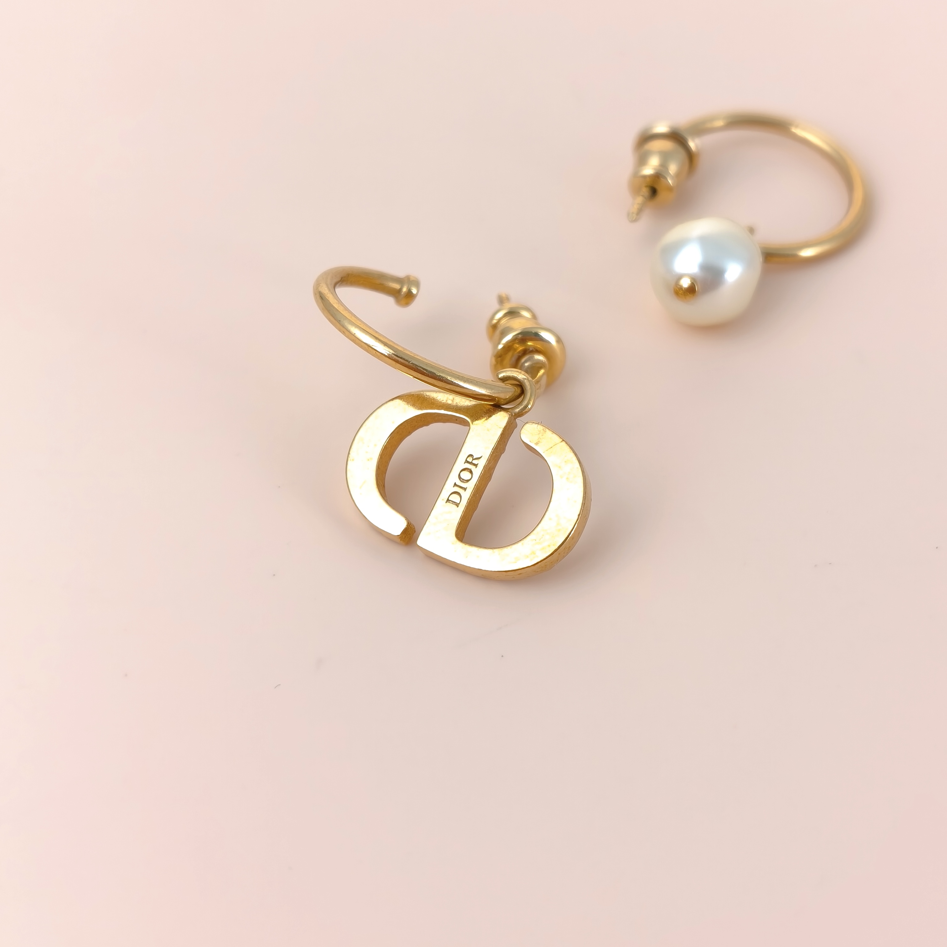DIOR Earrings CD Pearl Earrings Gold — cover view 2 of 8