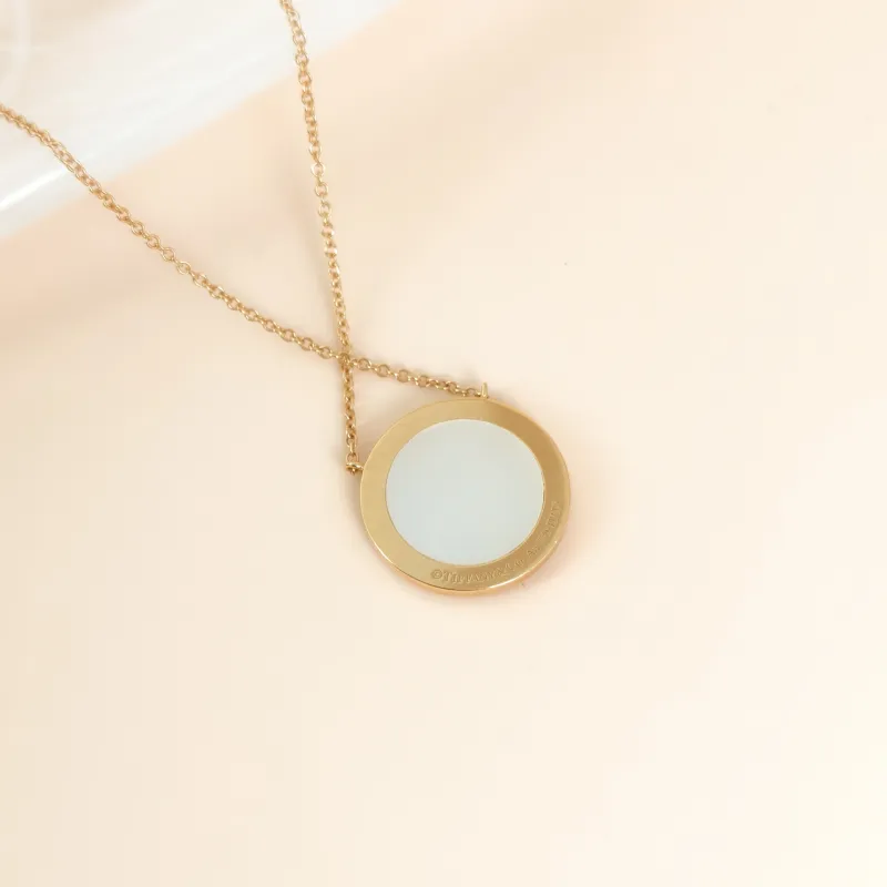 Tiffany&Co. Necklace TC ollection White Mother-of-Pearl18KY ellow Gold Diamond Large1.6*44.5 โ cover view 5 of 8