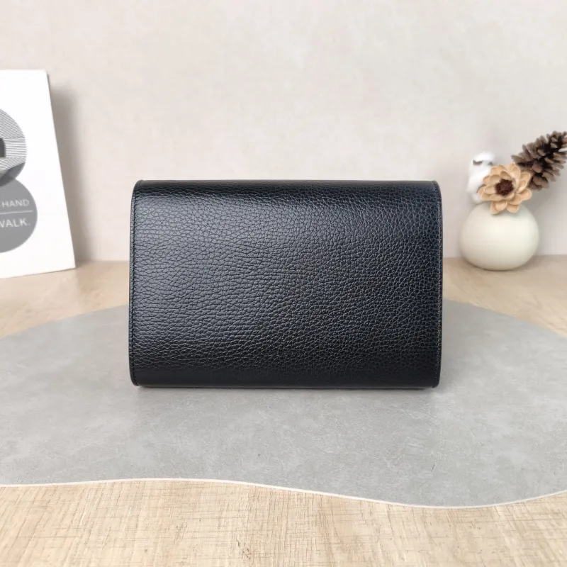 GUCCI Crossbody Bag Dionysus Collection Wallet woc Black Calfskin Mini 20 × 5 × 13 cm — cover view 3 of 6