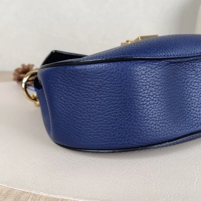 Chloé Crossbody Bagdrew Blue Calfskin One Size23 × 8 × 21 cm — detail view 11 of 11