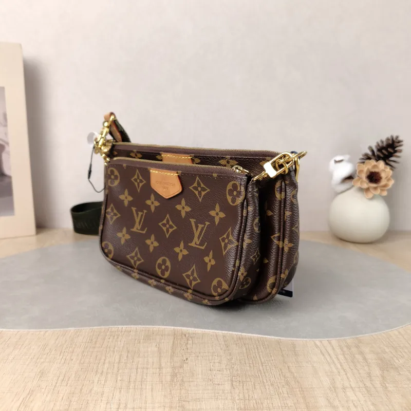 Louis Vuitton Crossbody Bag Multi Pochette Accessoires Shoulder Strap PVC Small 24 × 4 × 13.5 cm — cover view 3 of 5