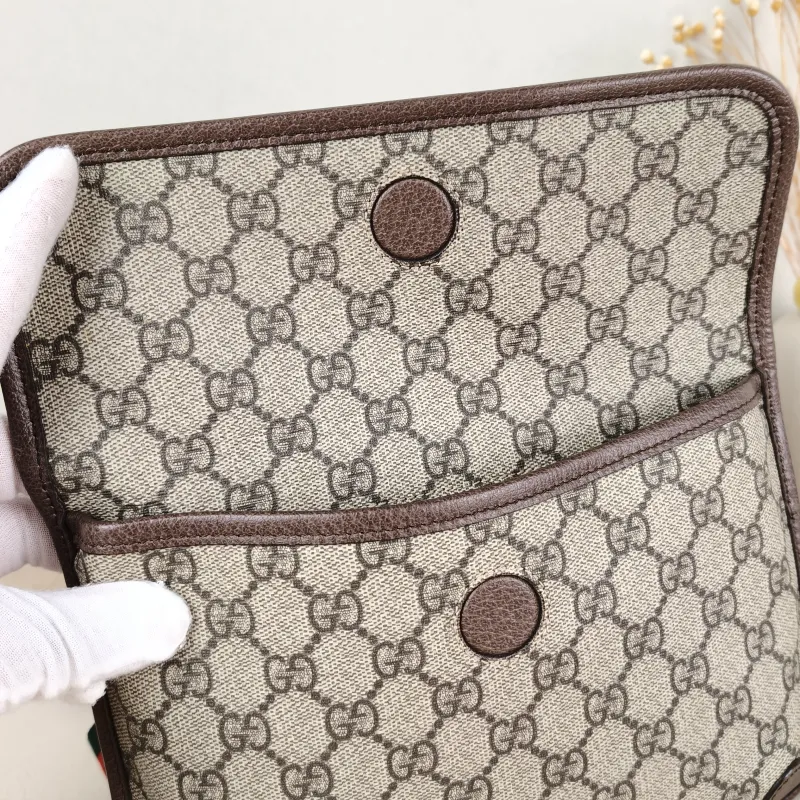 GUCCI Crossbody Bag Neo Vintage Belt Bag Monogram PVC Medium 24 × 4 × 17 cm — detail view 10 of 11