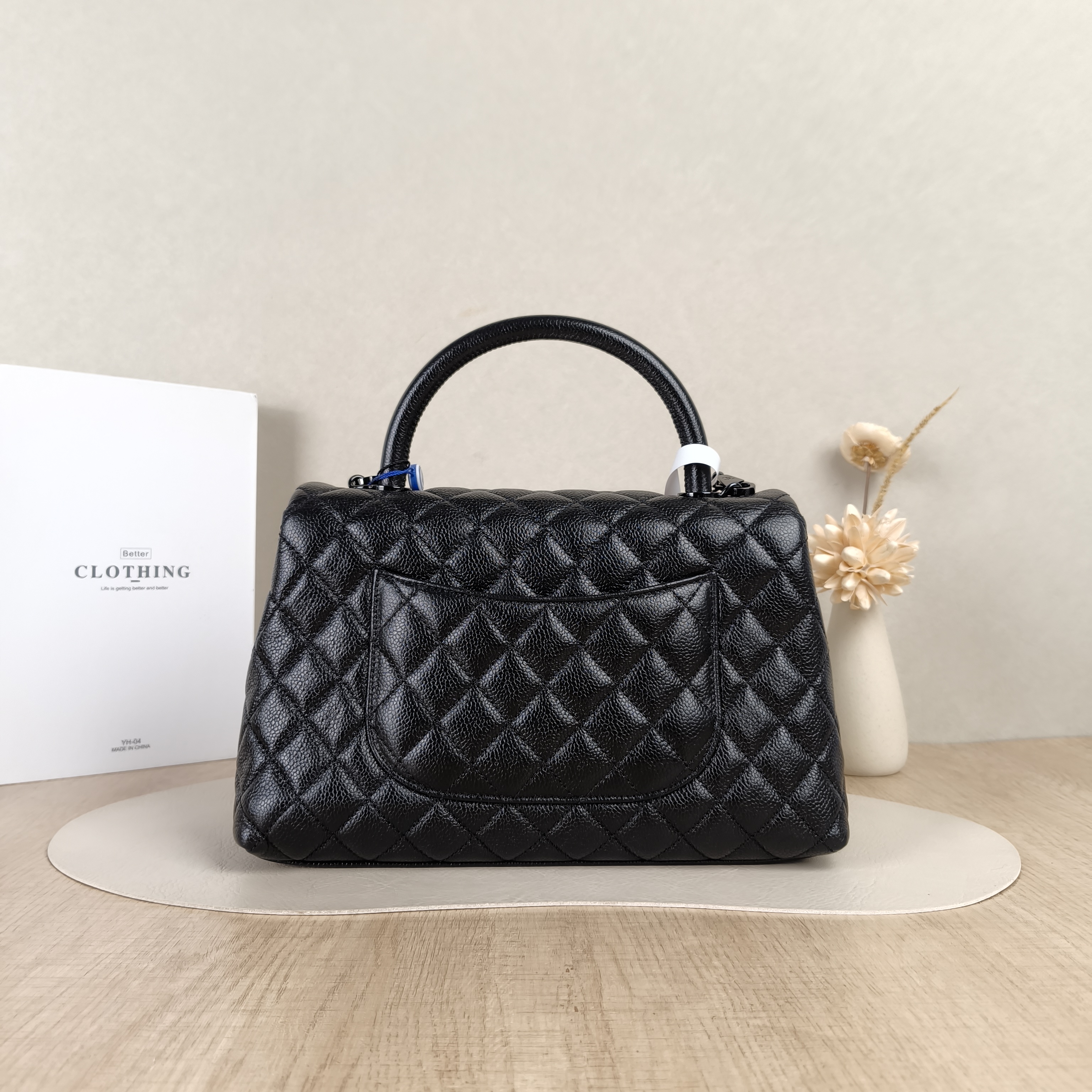 Chanel Top Handle Bag Coco HandleBlack Grained Calfskin Medium29 × 12 × 18 cm — cover view 5 of 6
