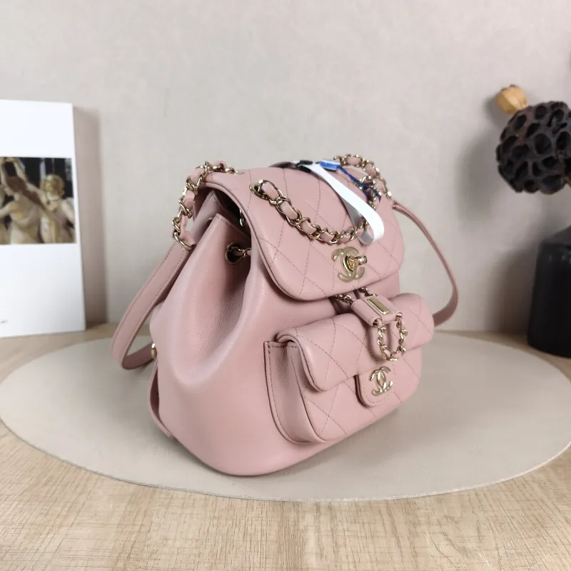 Chanel Backpack Duma Pink Calfskin Small 18 × 12 × 18.5 cm — cover view 2 of 5