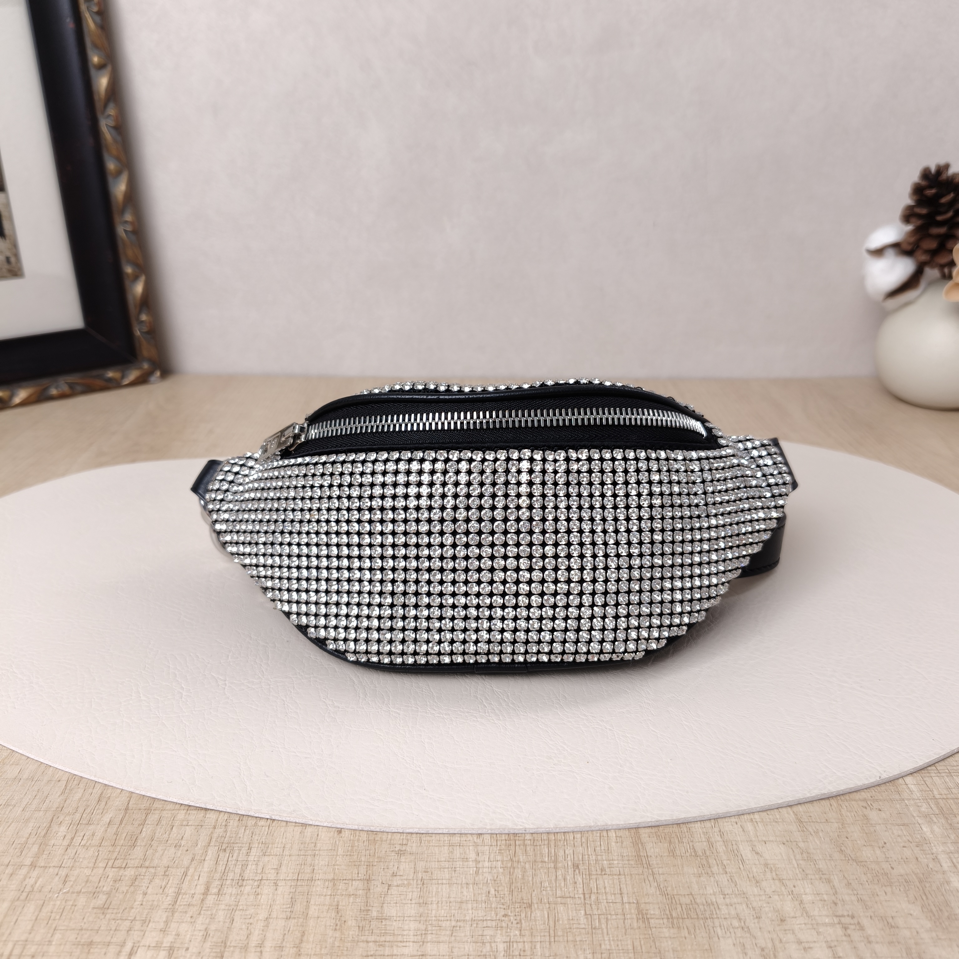Alexander Wang Belt Bag Attica Collection Belt Bag Black Calfskin 22 × 6 × 10 cm