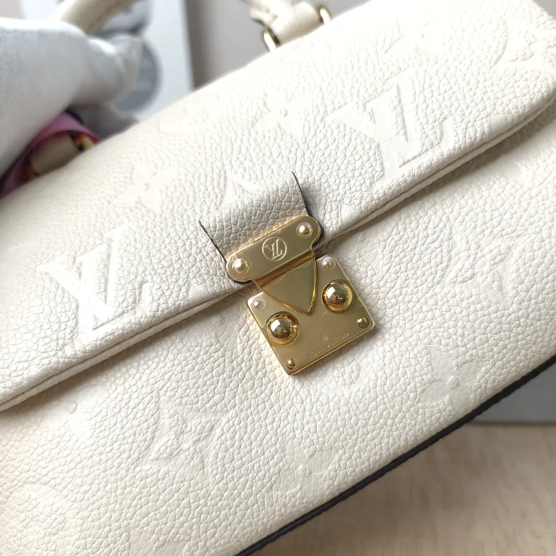 Louis Vuitton Crossbody Bag MADELEINE White Empreinte Embossed Calfskinnano21 × 6 × 12.5 cm — detail view 13 of 14