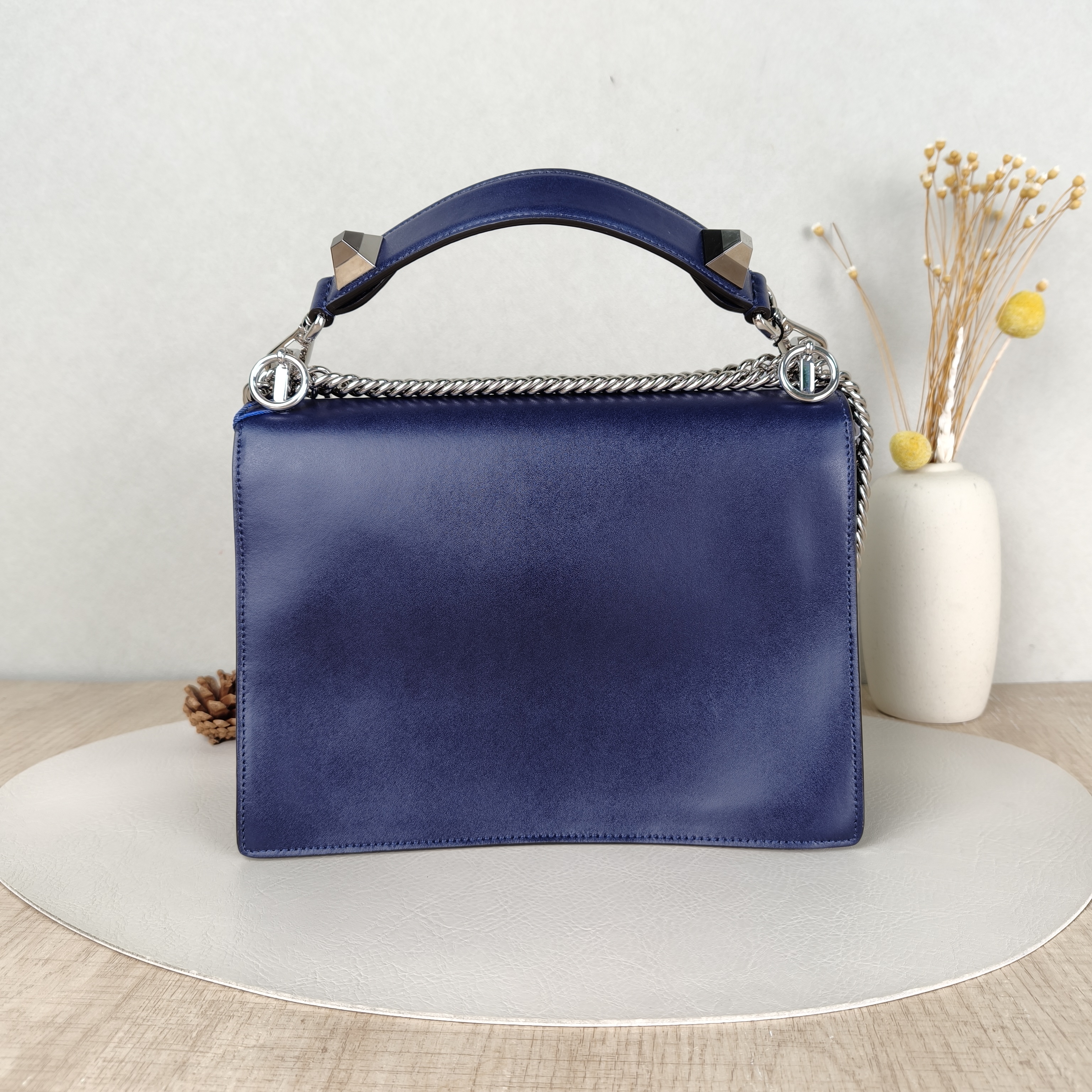 FENDI Crossbody Bag Crossbody Bag Blue Calfskin One Size25 × 10 × 19 cm — cover view 2 of 5