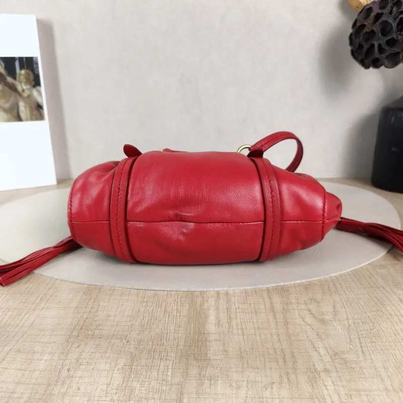 Miumiu Shoulder Bag Joie Shoulder Bag Red Lambskin 22 × 7 × 12 cm — cover view 3 of 5