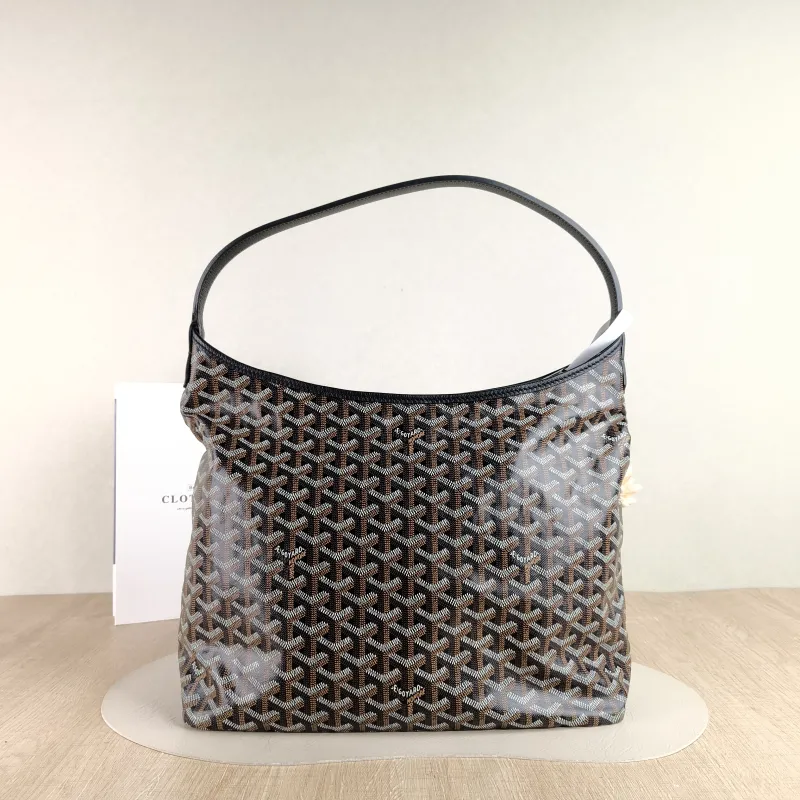 GOYARD Shoulder Bag Boheme Hobo​ Black ine Canvas Small 43 × 14 × 27 cm — cover view 3 of 5
