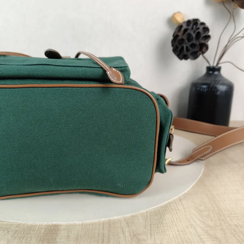 Miumiu Backpack Backpack Green Canvas Large 25 × 12.5 × 29.5 cm — detail view 5 of 12