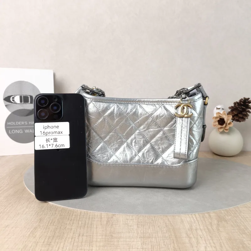 Chanel Crossbody Bag Gabrielle Gabrielle Bag Silver CC alfskin Small20 × 8 × 15 cm — cover view 2 of 5