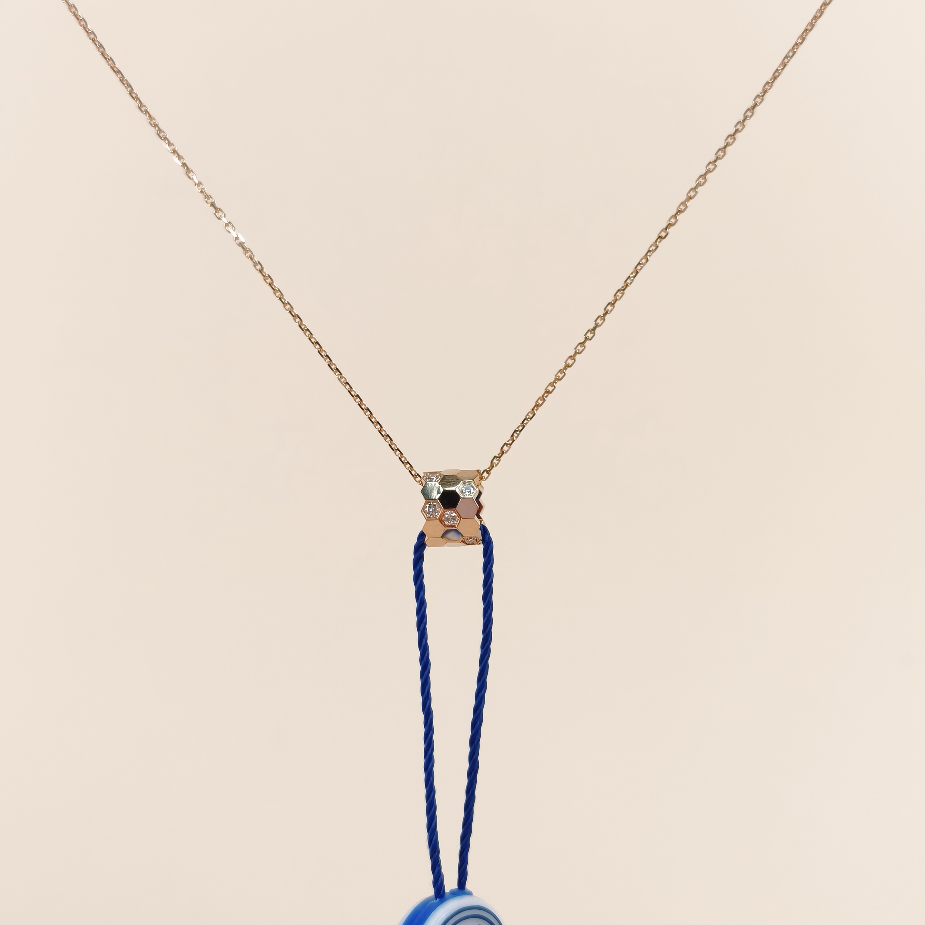CHAUMET Necklace Bee de · Collection Necklace Rose Gold Diamond18KR ose Gold One Size41cm
