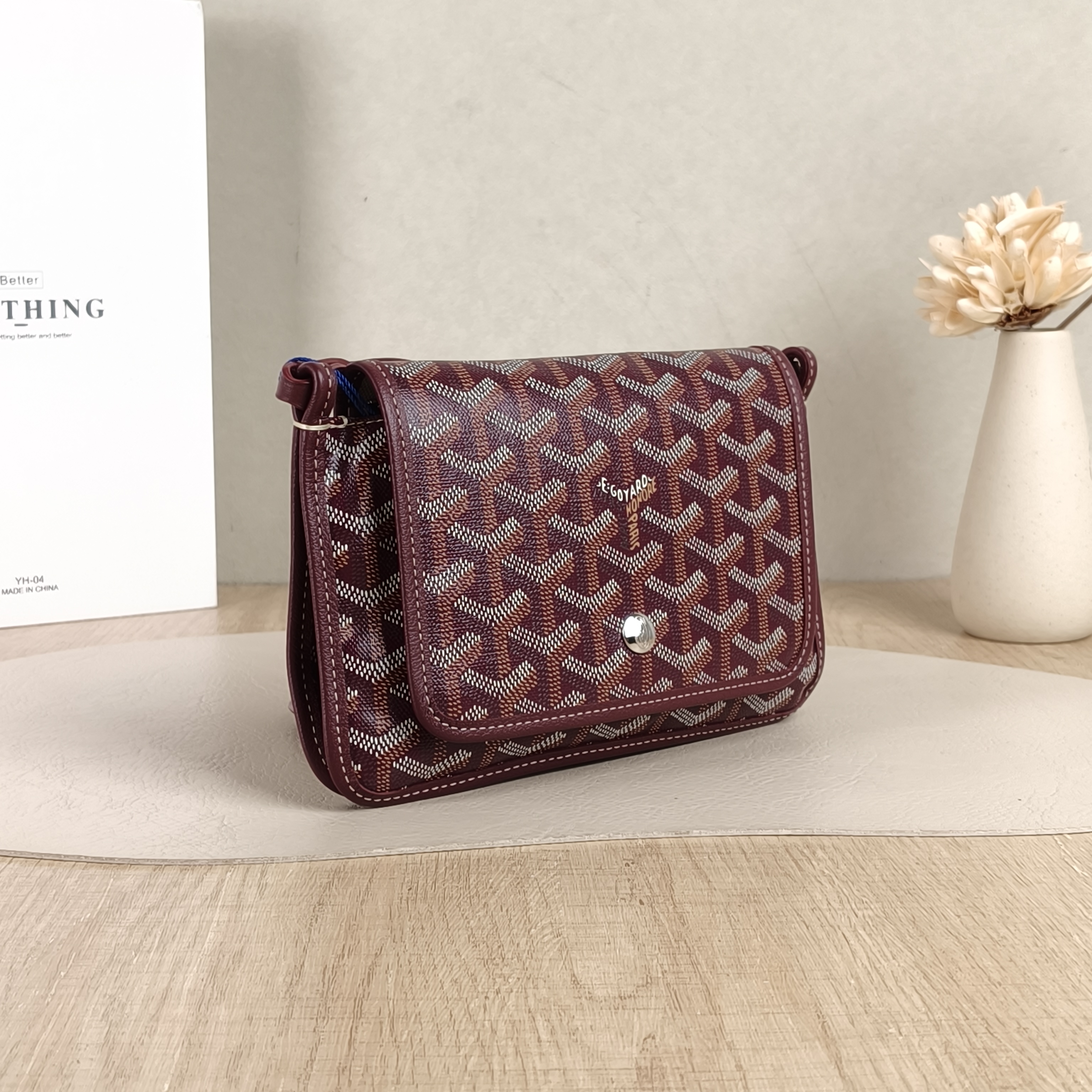 GOYARD Crossbody Bag PLUMET Red PVC One Size20.5 × 2.5 × 14 cm — cover view 4 of 6