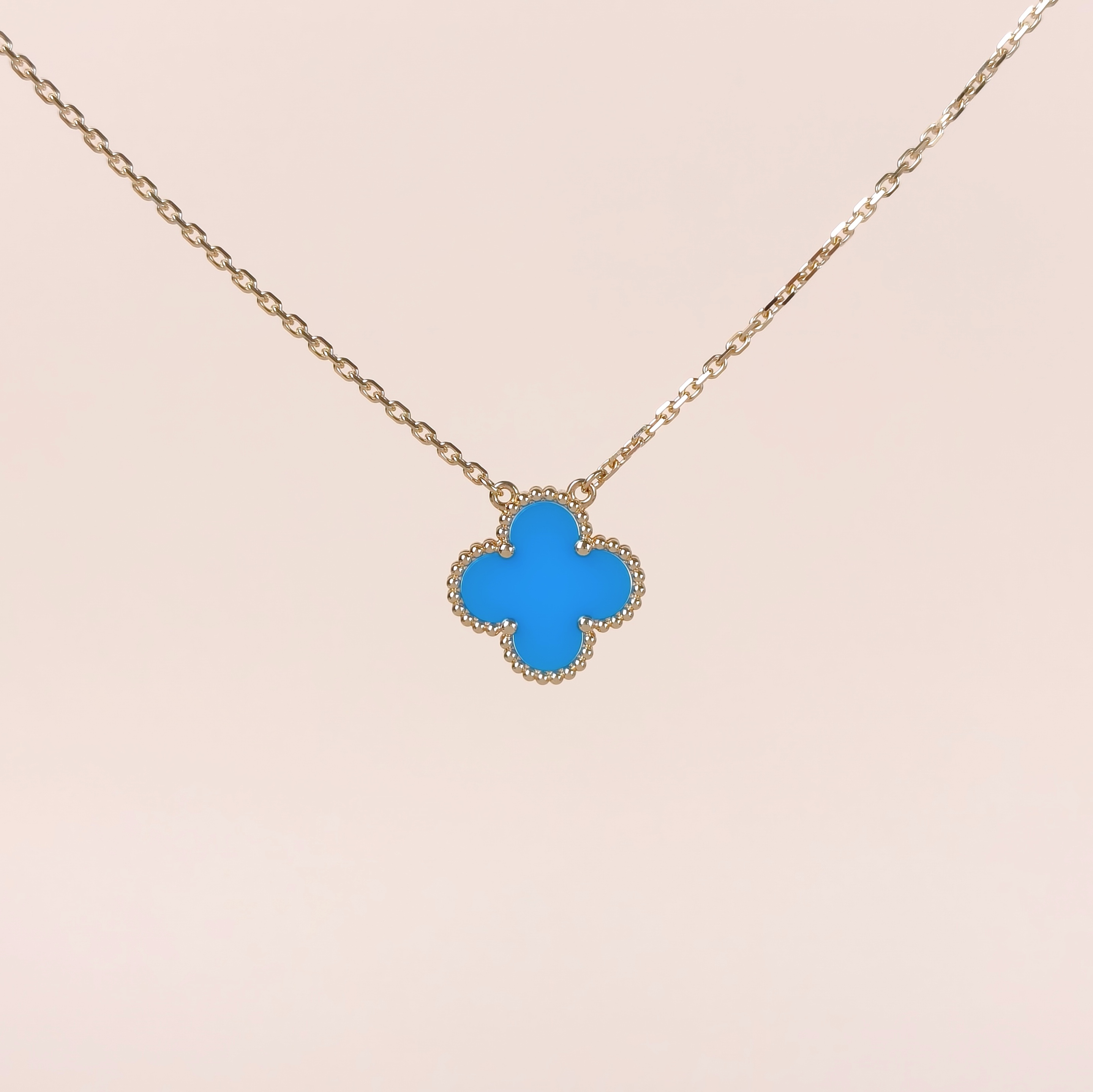 Van Cleef & Arpels Necklace Alhambra Alhambra Collection Necklace 18KY ellow Gold Vintage Small42cm