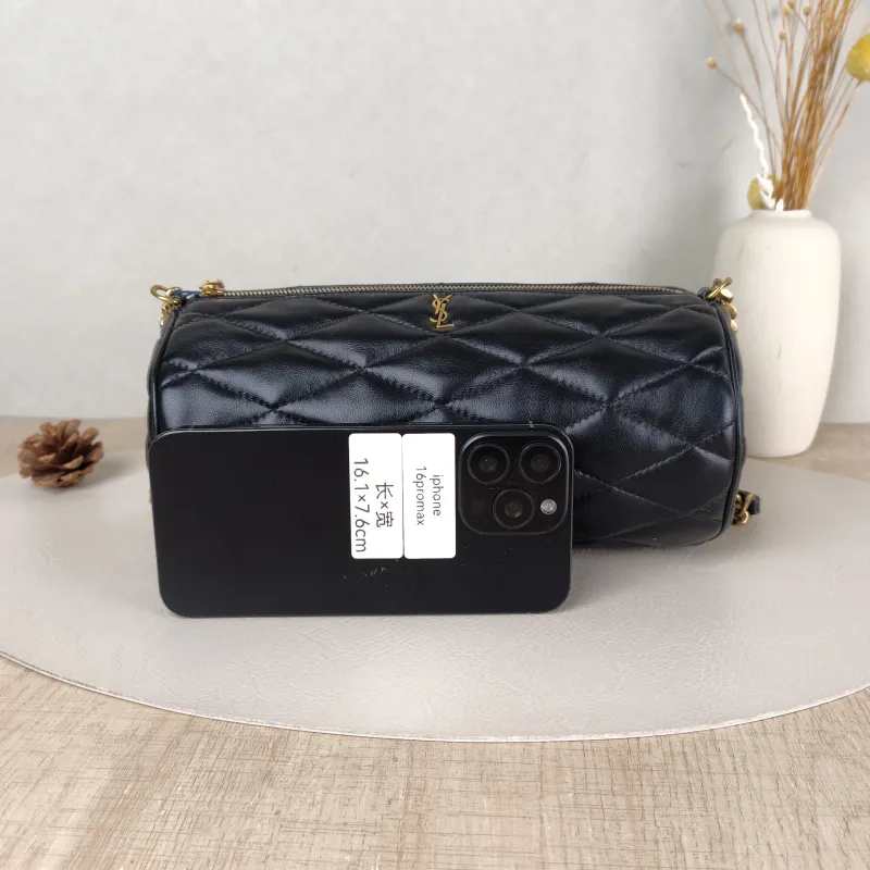 SAINT LAURENT Shoulder Bag Sade Black Lambskin Small24 × 12 × 12 cm — cover view 5 of 5