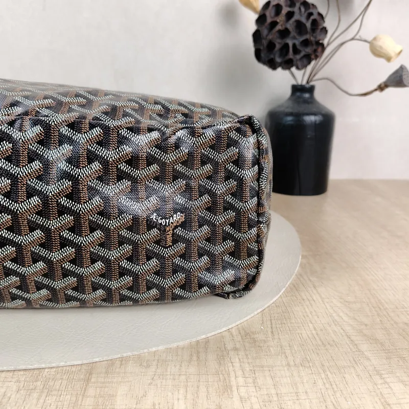 GOYARD Shoulder Bag SAINT LOUIS Shopping Tote Brown ine Canvas Small34 × 15 × 28 cm — detail view 10 of 13
