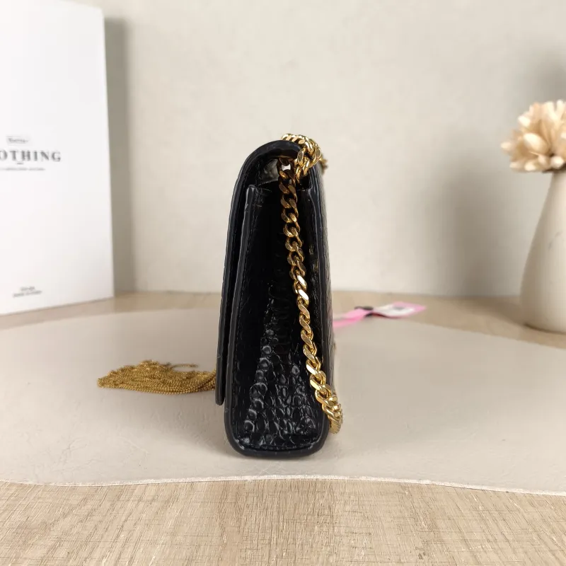 SAINT LAURENT Crossbody Bag KATE Edition Black Calfskin Small 20 × 5 × 12.5 cm — detail view 4 of 10