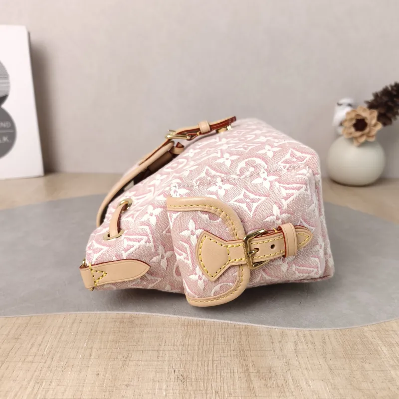 Louis Vuitton Shoulder Bag ODYSSÉE Pink Canvas Small 27 × 12 × 17 cm — detail view 7 of 11