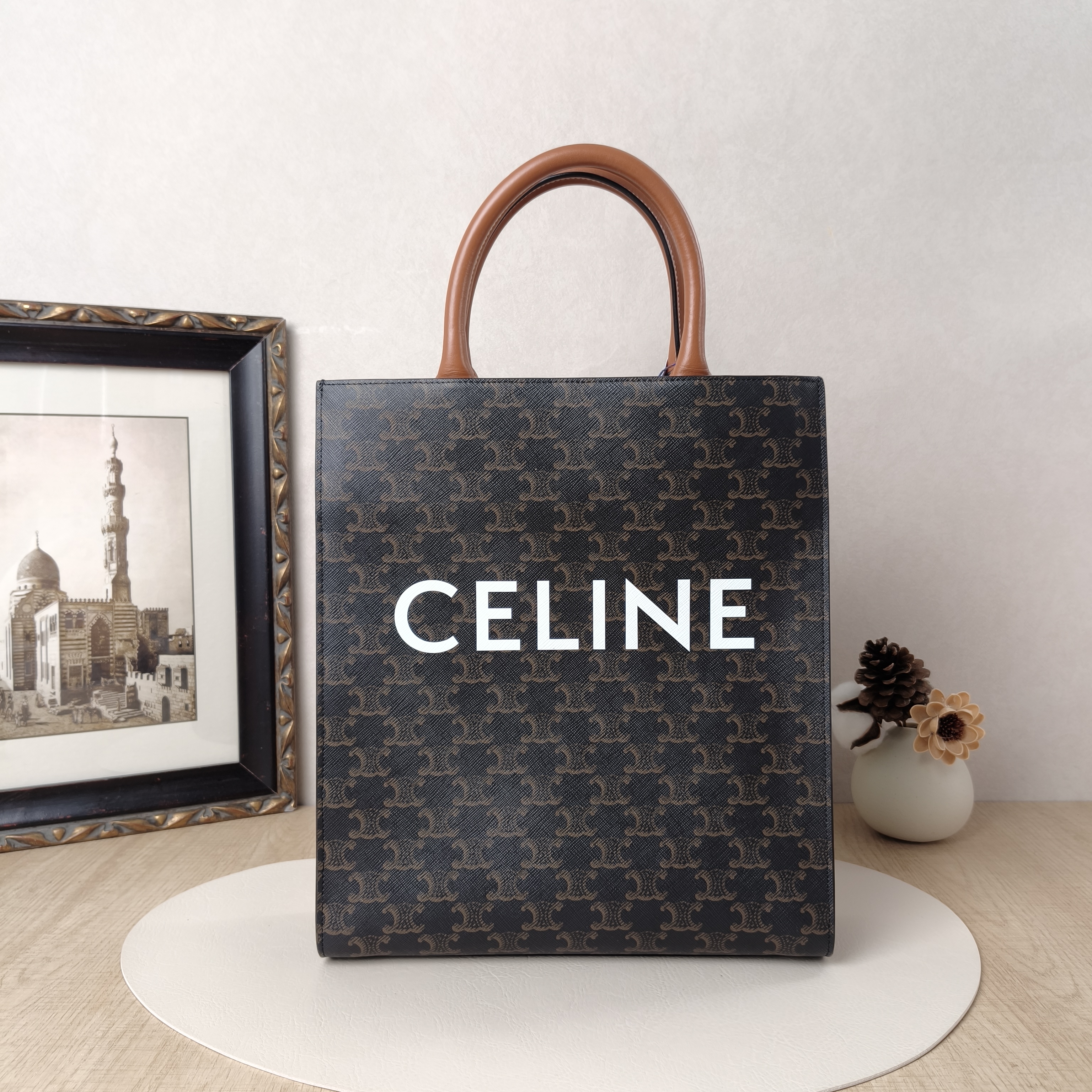 CELINE Crossbody Bag CABAS Monogram PVC Small28.5 × 8 × 33 cm