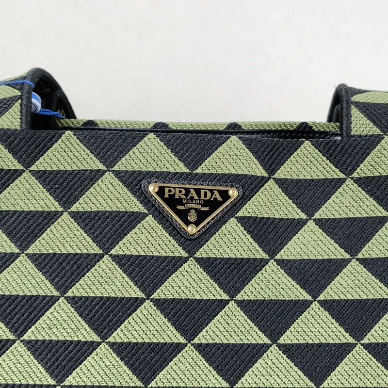 PRADA Top Handle Bag Tote Bag Green Black One Size 37 × 12 × 37 cm — detail view 2 of 10