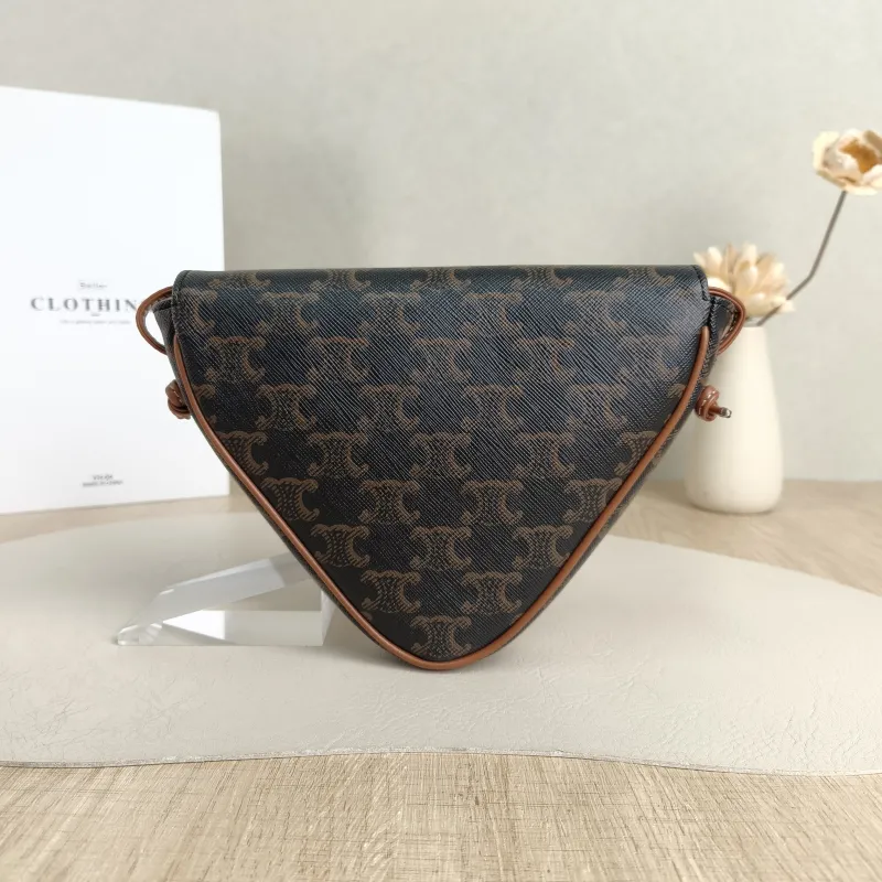 CELINE Crossbody Bag Triangle Monogram PVC One Size21 × 4 × 15 cm — cover view 4 of 4