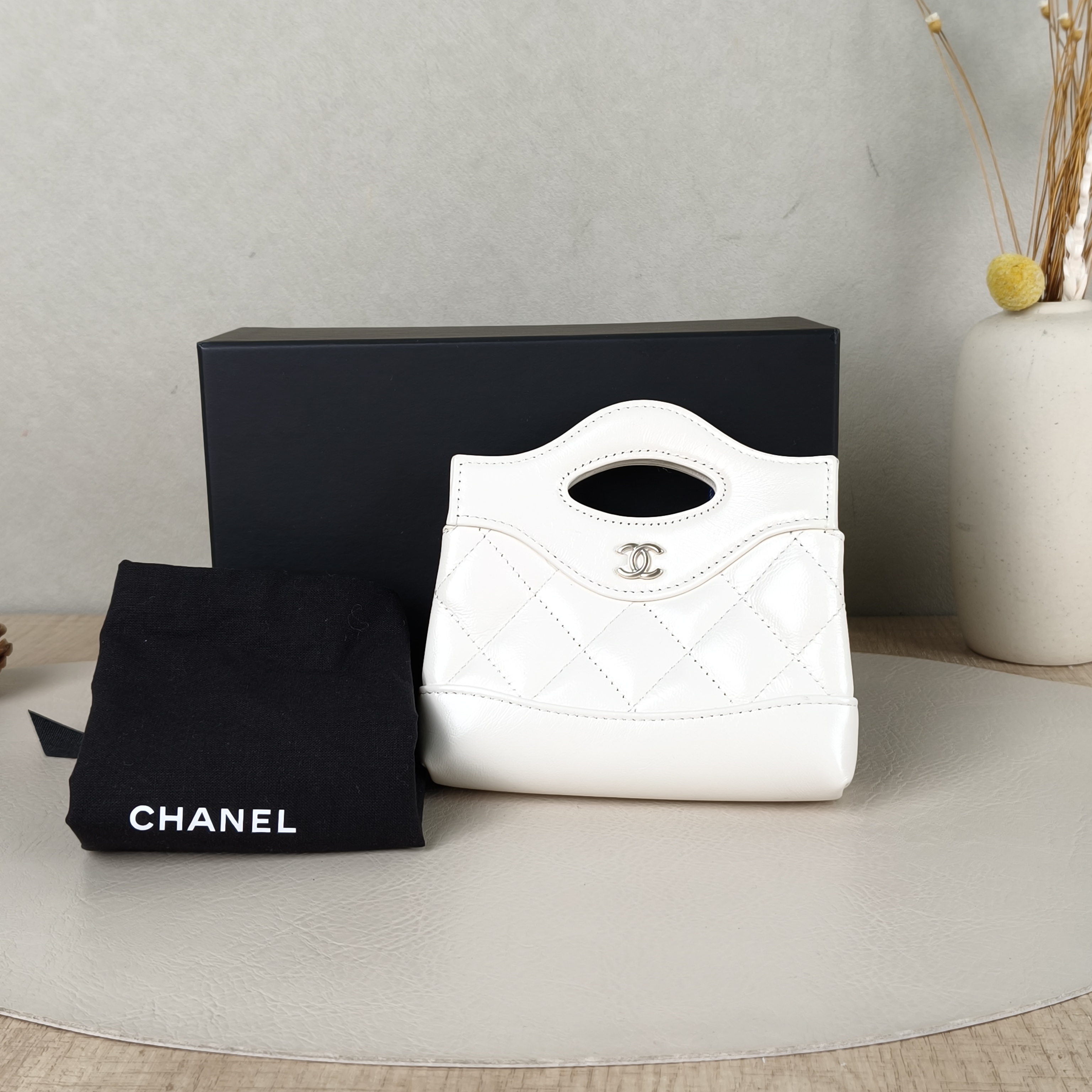 Chanel Crossbody Bag31Bag White Waxed Leather Mini13 × 4 × 12 cm — cover view 6 of 6