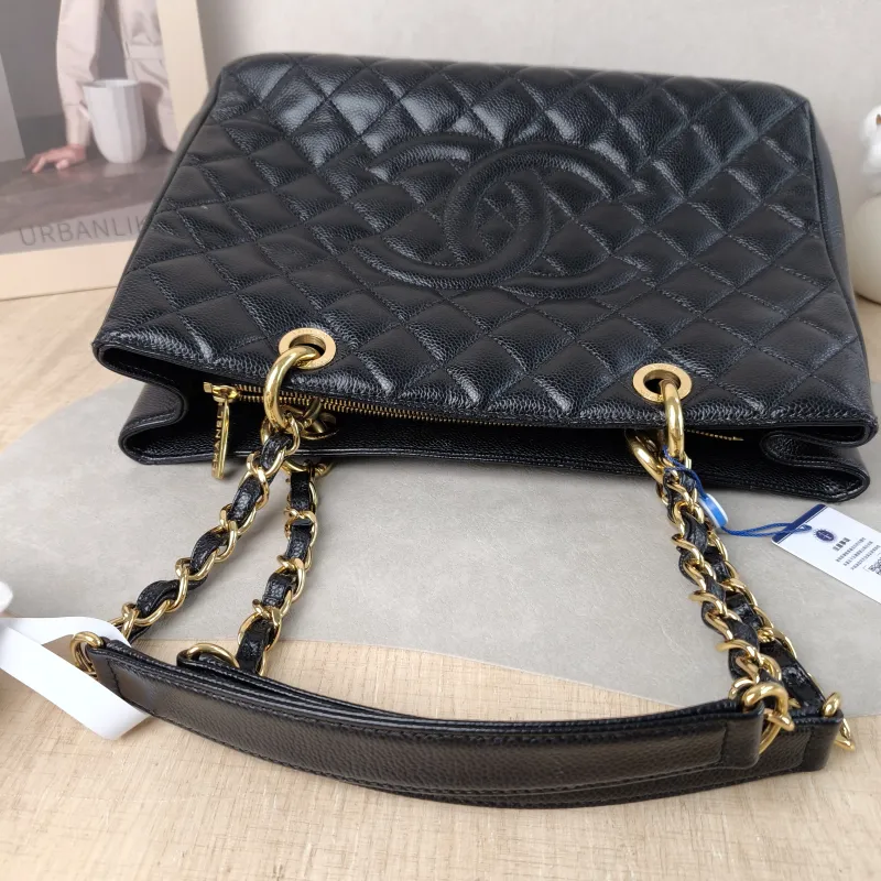 Chanel Shoulder Bag Grand Shopping Tote​ GST Shopping Tote Black Grained Calfskin Large 33 × 13 × 24 cm 15 — detail view 15 of 15