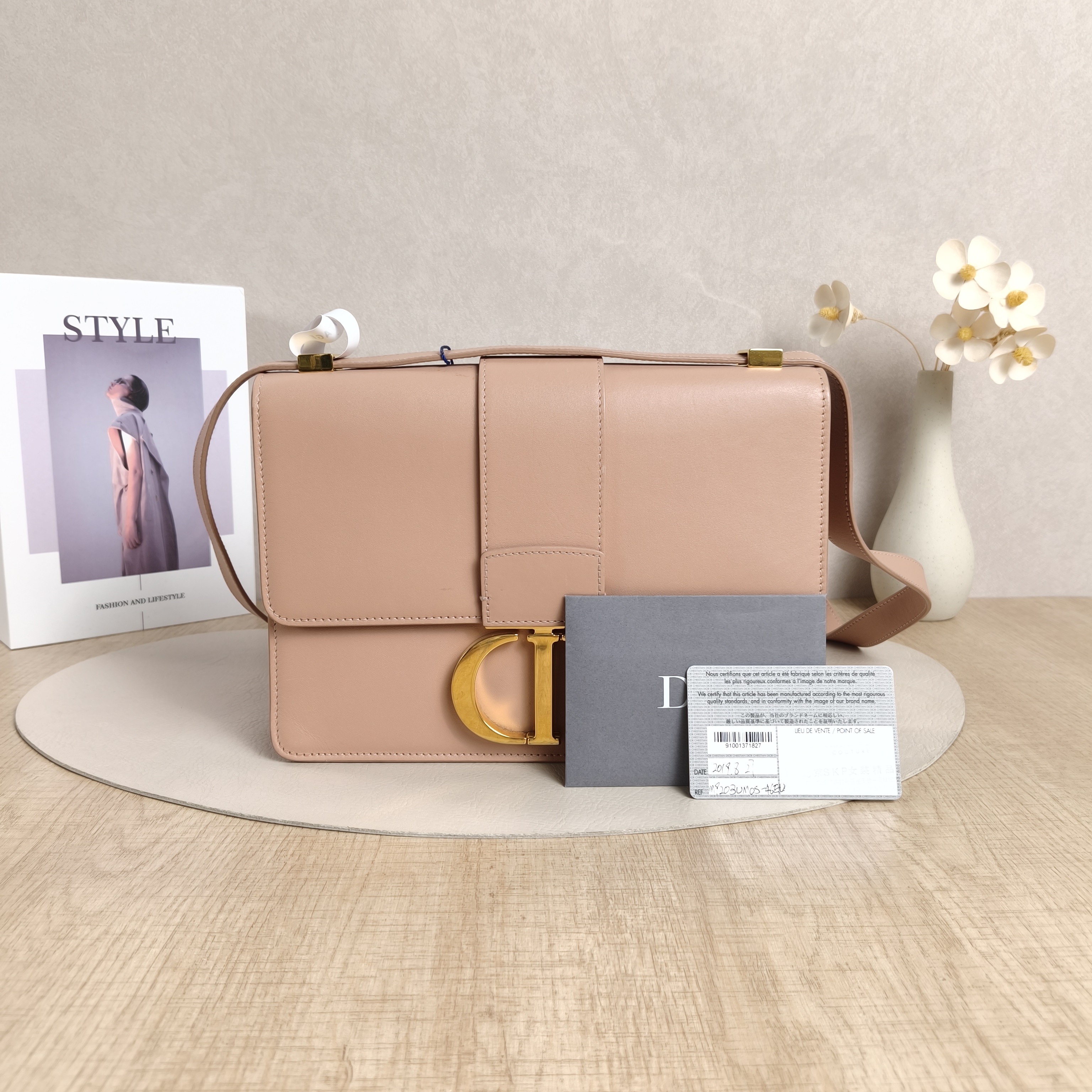 DIOR Crossbody Bag30Montaigne 30Pink Calfskin Medium24 × 8 × 17 cm — cover view 7 of 12