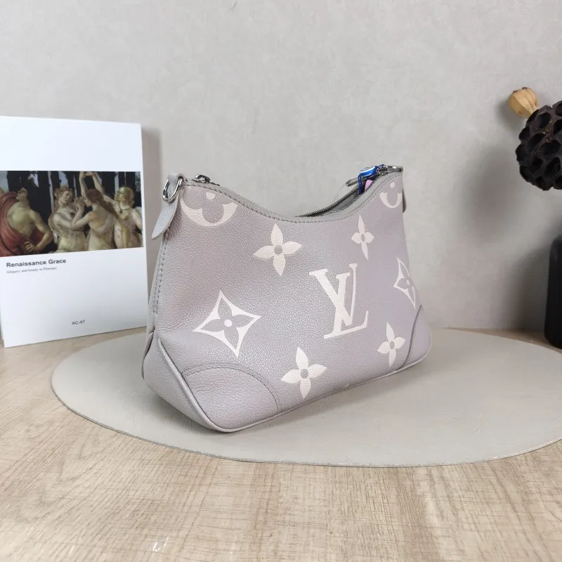 Louis Vuitton Crossbody Bag Boulogne Grey Empreinte Embossed Calfskin Small 26 × 9.5 × 16 cm — cover view 3 of 5