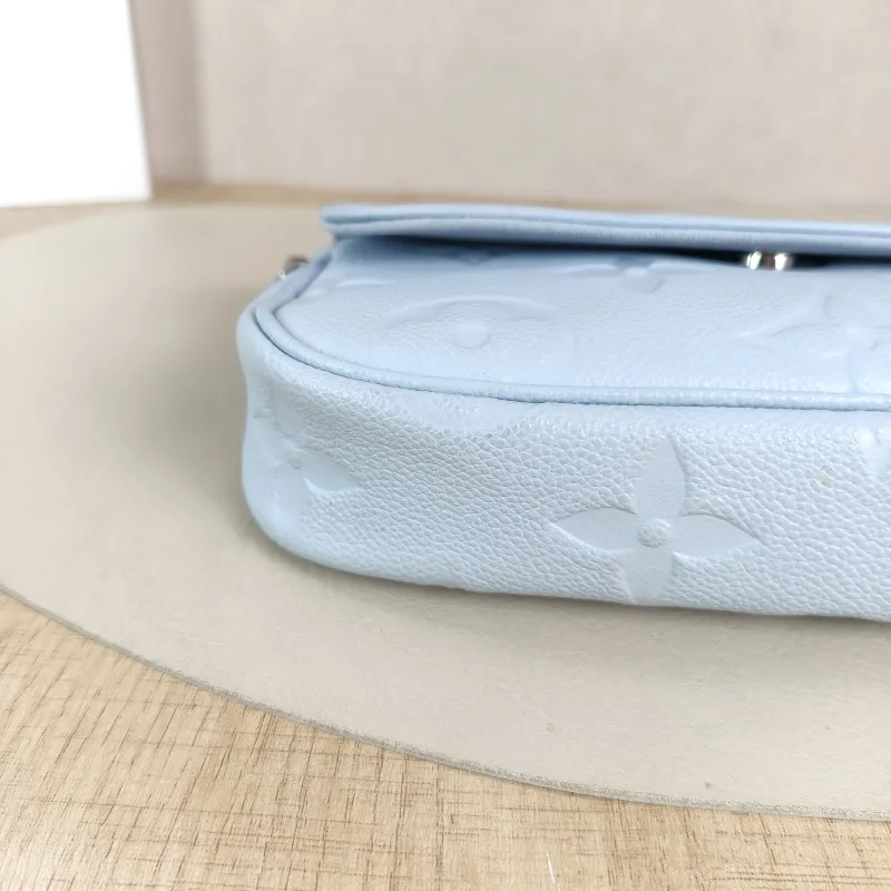 Louis Vuitton Crossbody Bag IVY Blue Empreinte Embossed Calfskin Small 23.5 × 4.3 × 12 cm — detail view 9 of 13