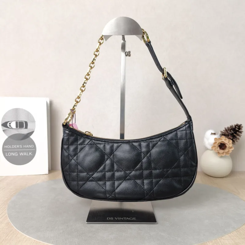 DIOR Shoulder Bag CD Lounge Black Lambskin One Size26 × 5.5 × 15 cm — cover view 4 of 6