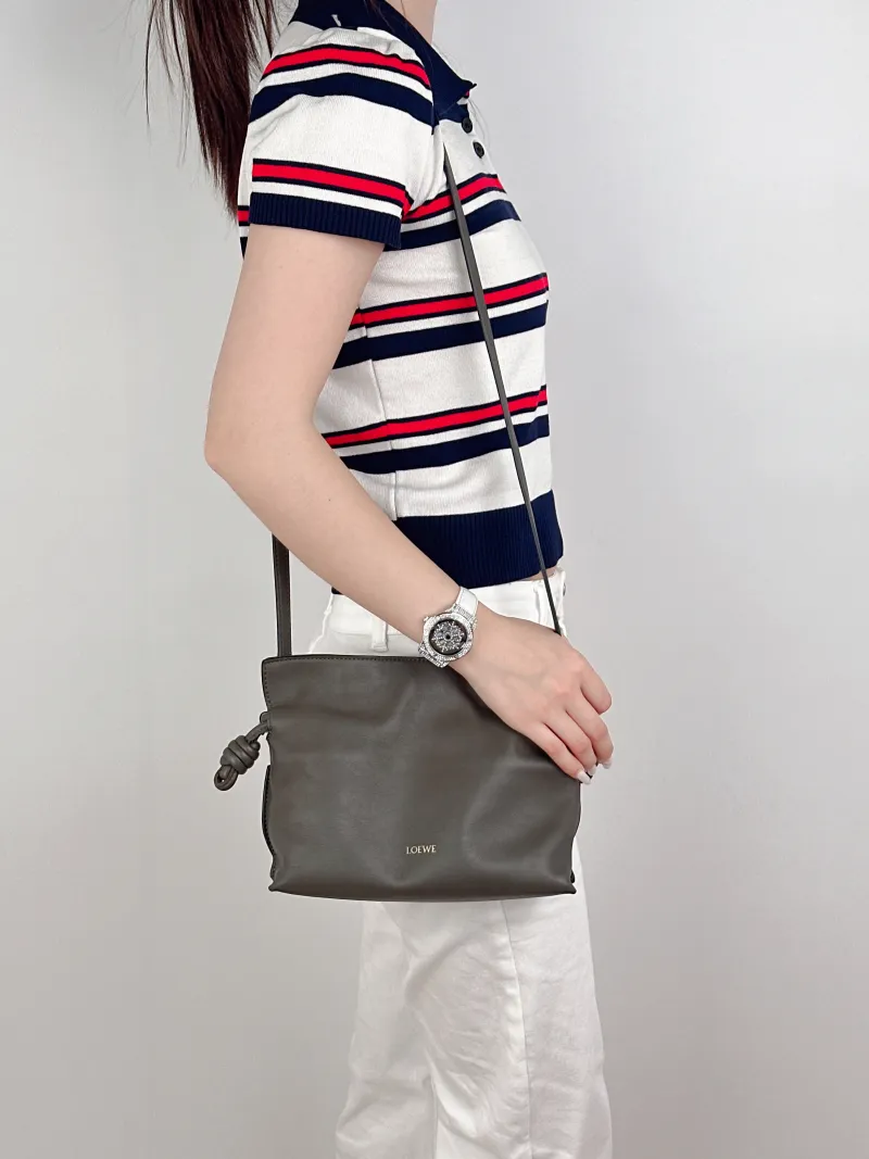 LOEWE Crossbody Bag Flamenco Calfskinmini24 × 9 × 18 cm — on-model view 2 of 2