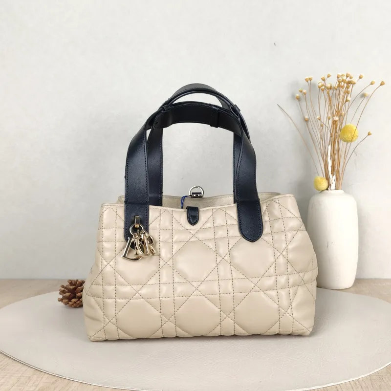 DIOR Top Handle Bag TOUJOURS Calfskin Small23 × 12 × 15.5 cm